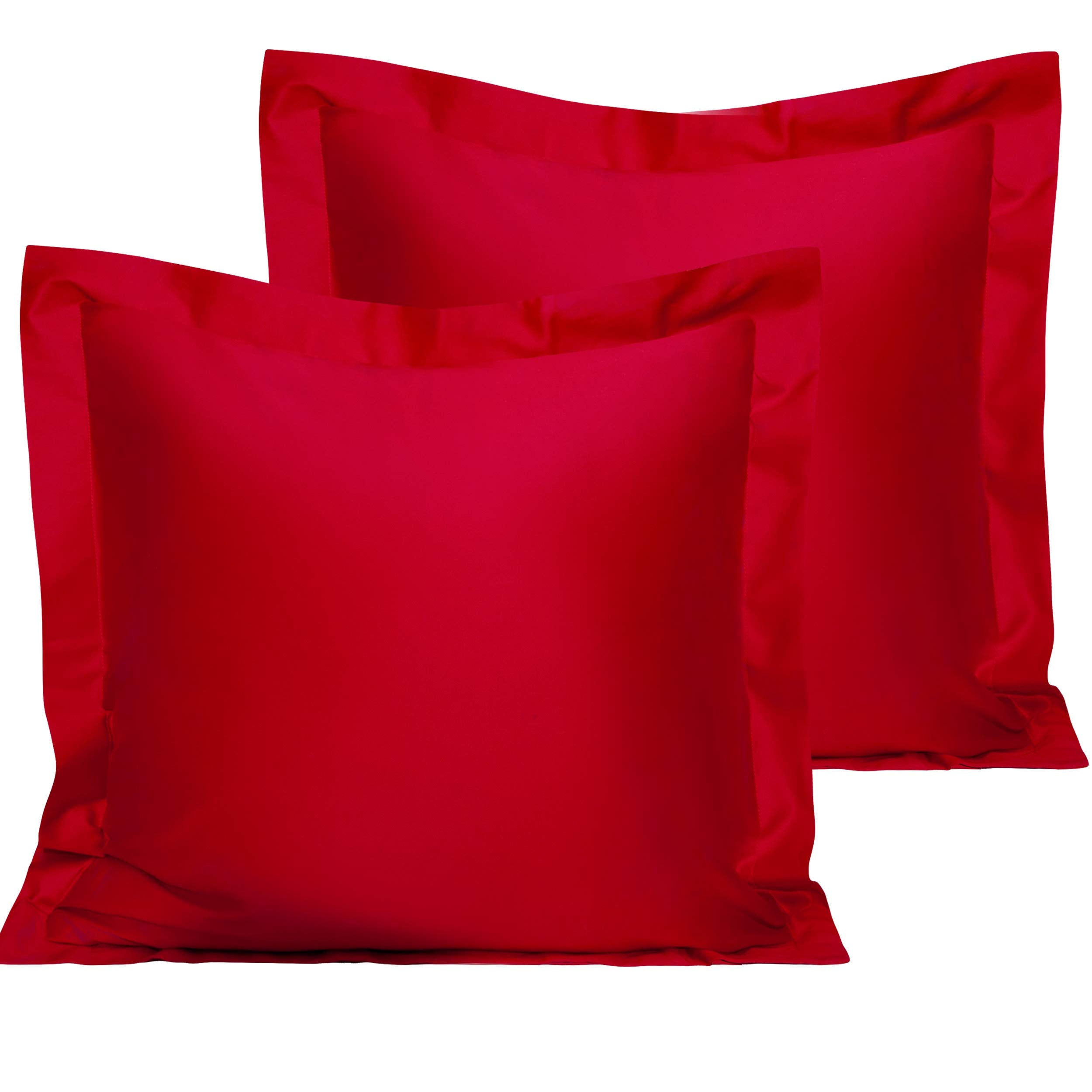 Ntbay Cotton 26X26 Euro Sham Covers - 500 Thread Count Egyptian Cotton Euro Pillow Covers, 2 Pack Super Soft And Breathable 26X2