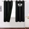LEMOMO Light Beige Thermal Blackout Curtains/40 x 72 Inch/Set of 2 Panels Room Darkening Curtains for Bedroom and Living Room