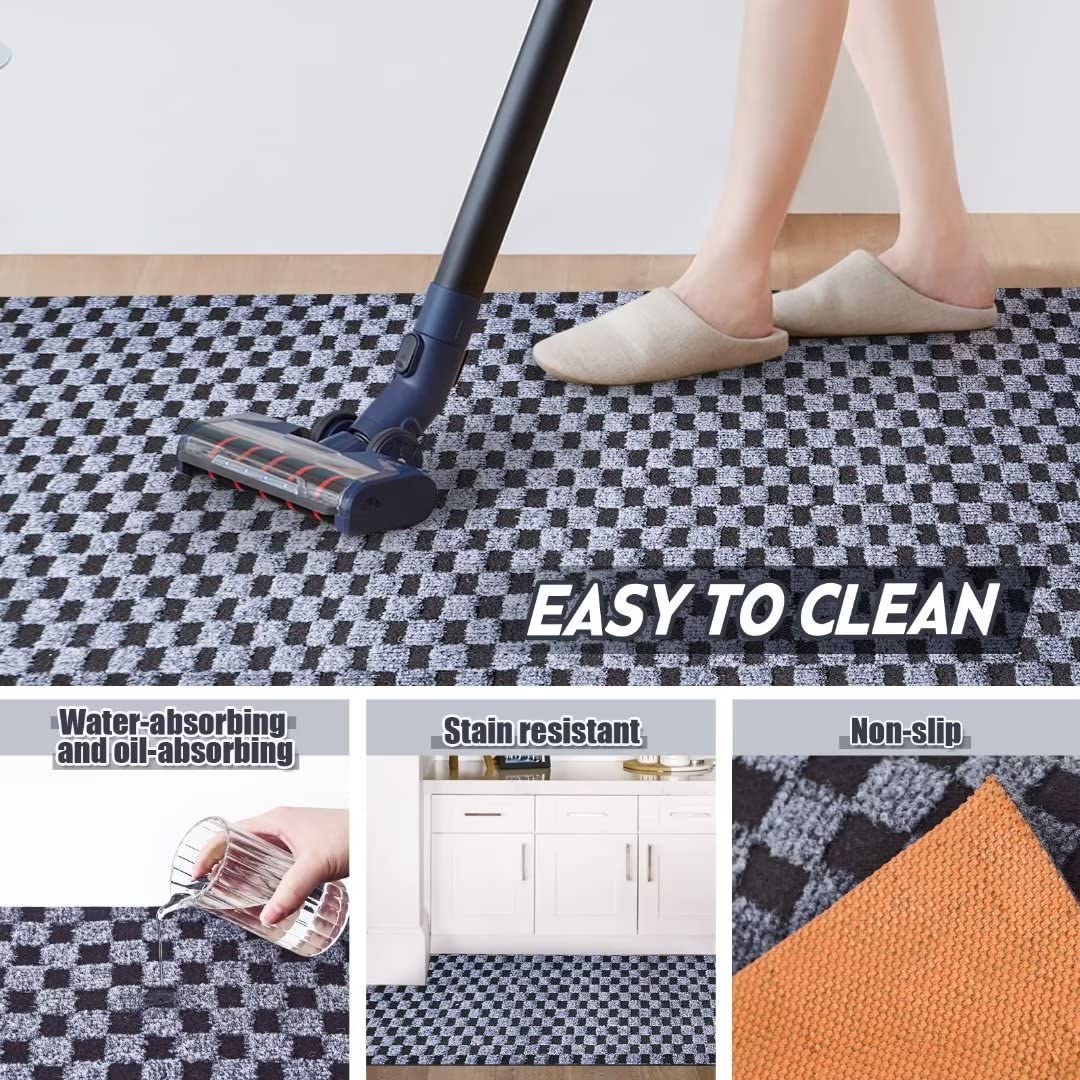 Gotohipi Runner Rug 6X71 Indoor Outdoor Utility Carpet,Area Rugs With Non Slip Rubber Backing For Hallway Kitchen Entryway Balco