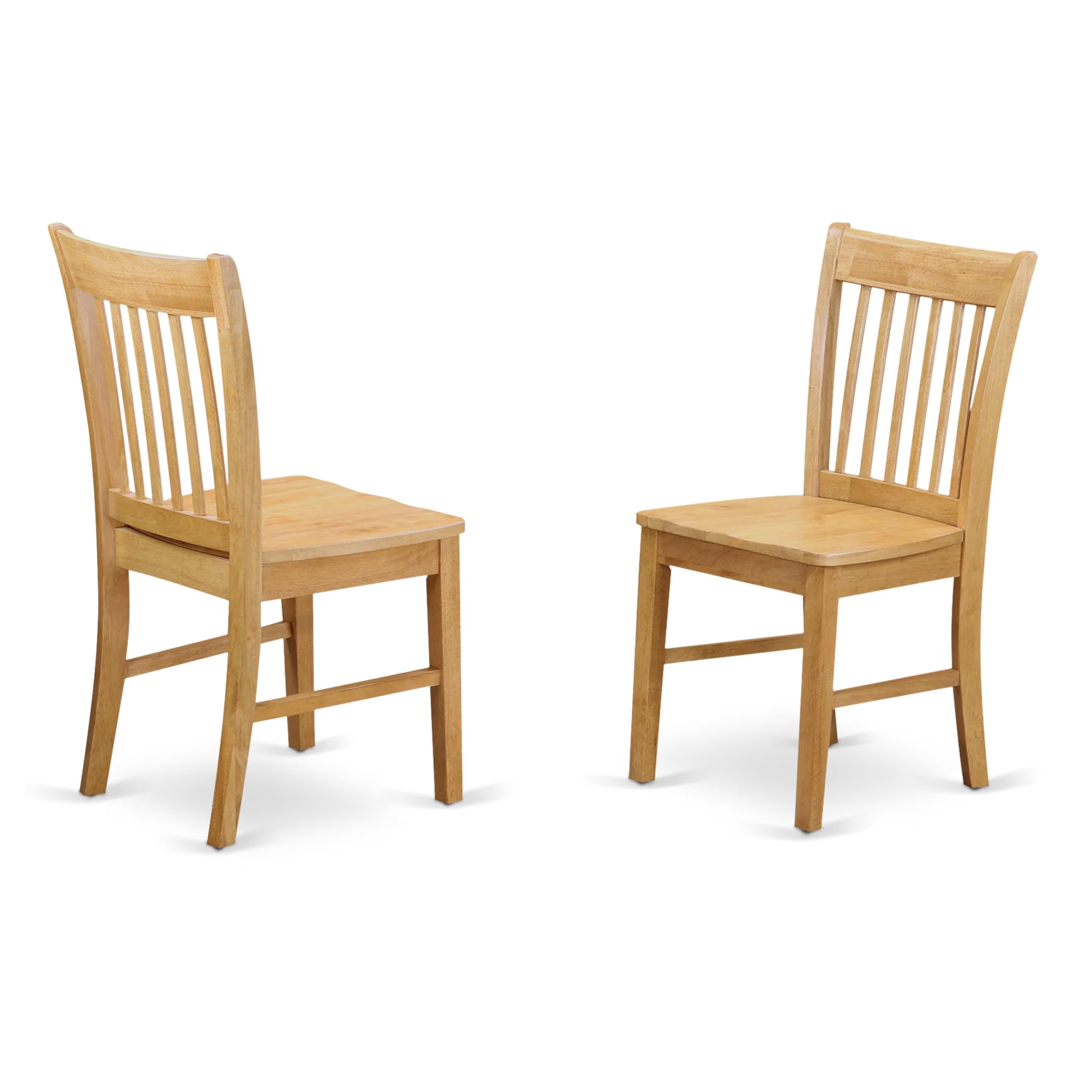 East West Furniture CANO6-OAK-W Capri 6 Piece Room Furniture Set Contains a Rectangle Kitchen Table and 4 Dining Chairs with a Bench, 36x60 Inch