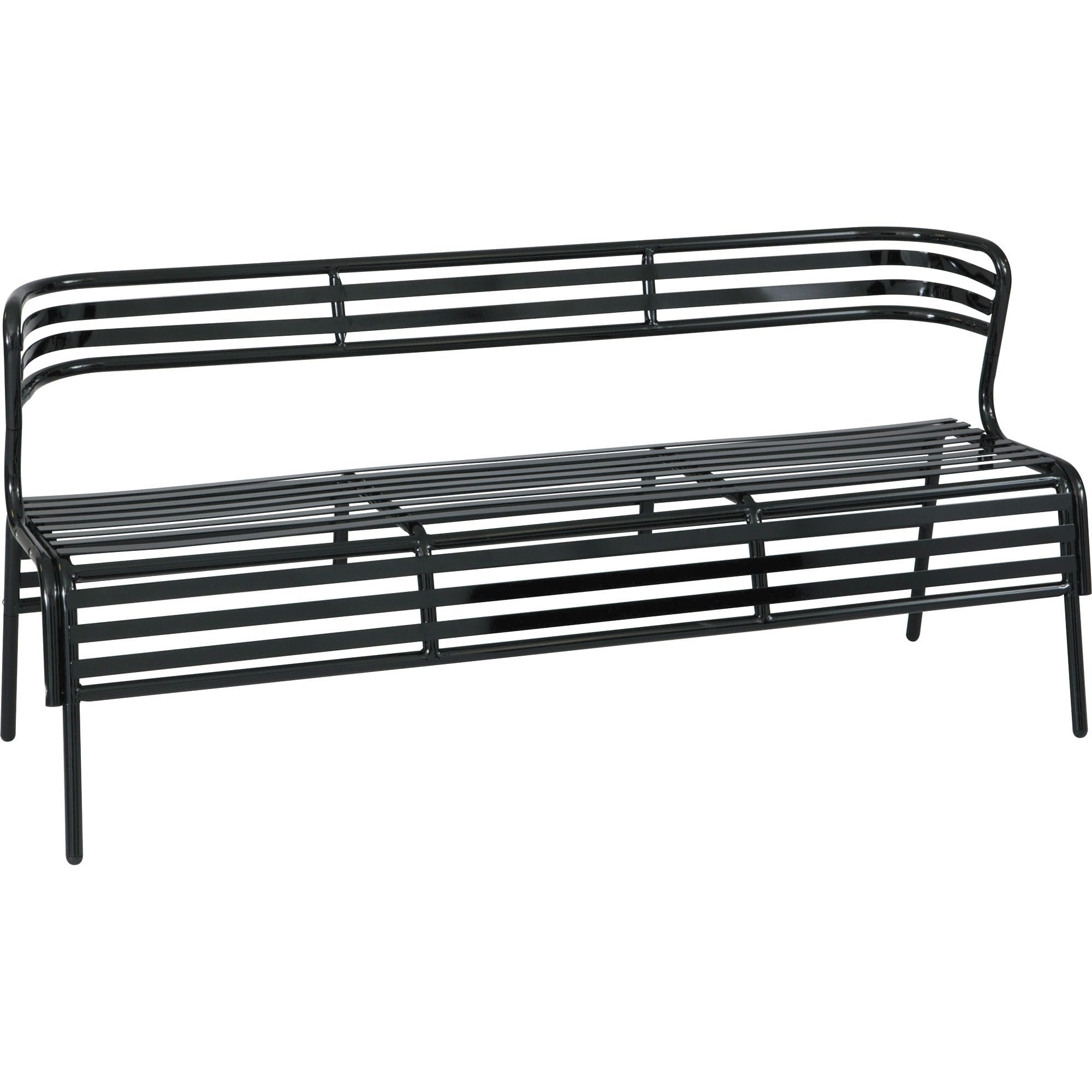 Safco Products 4368Bl Cogo Outdoor Bench, Black