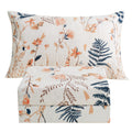 Jsd Boho Floral Printed Sheet Set Twin Size 3 Piece, Soft Botanical Pattern Microfiber Sheets Extra Deep Pocket
