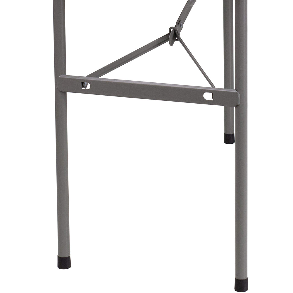 Flash Furniture Kathryn 4-Foot Granite White Plastic Folding Table
