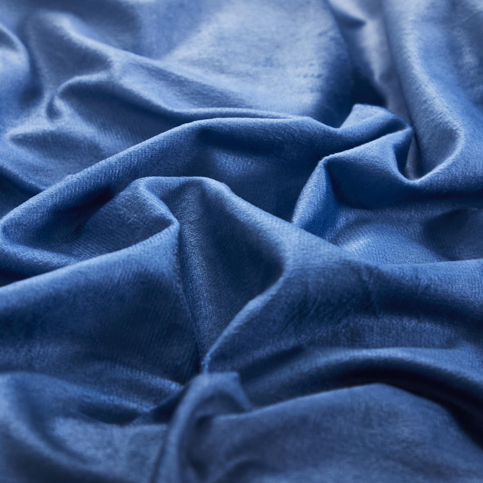 Clothknow Blue White Velvet Comforter Set Full 3Pcs Gradient Blue White Bedding Comforter Sets Blue Comforter Full Size Soft Dar