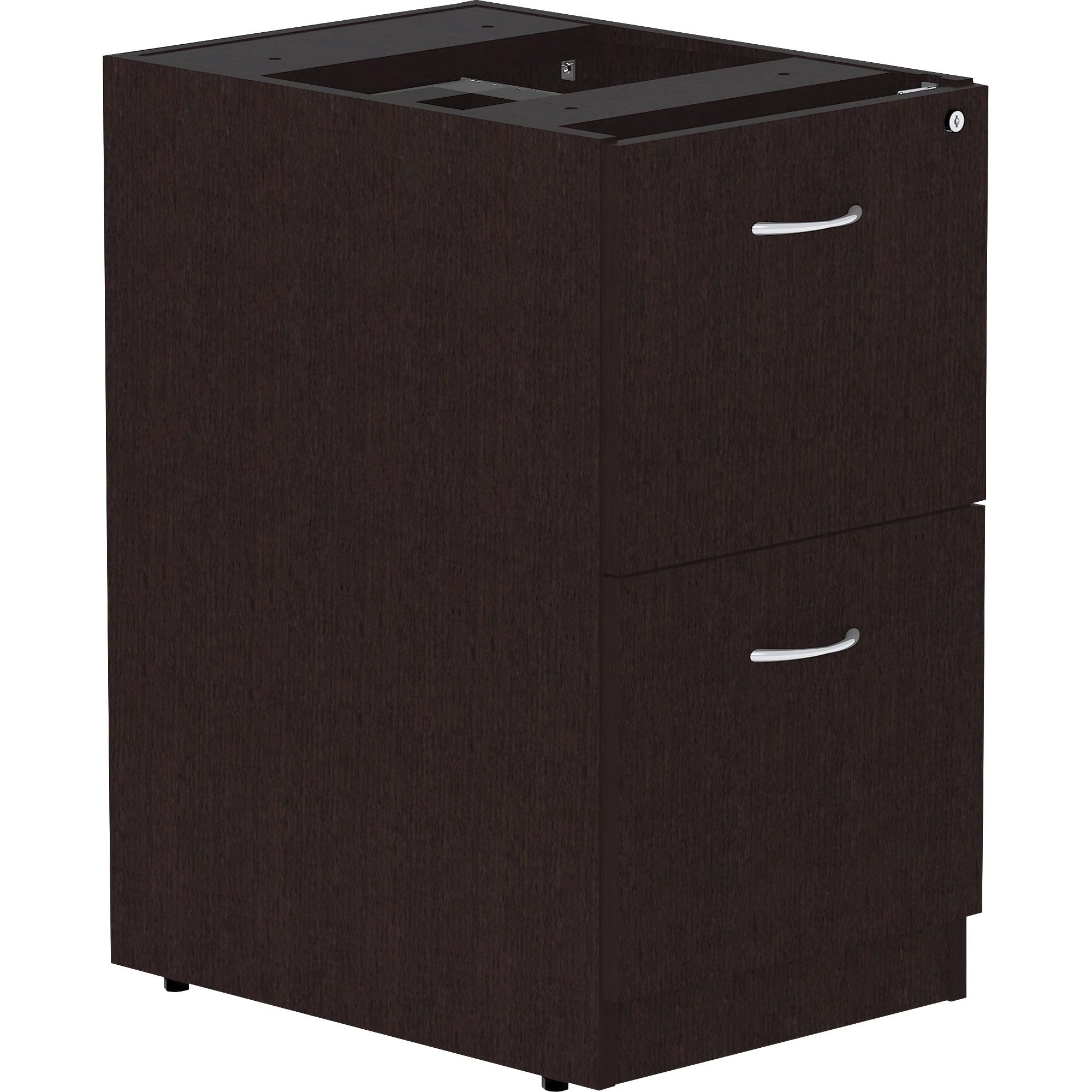 Lorell, LLR18221, Essentials Espresso Laminate Pedestal, 1 Each