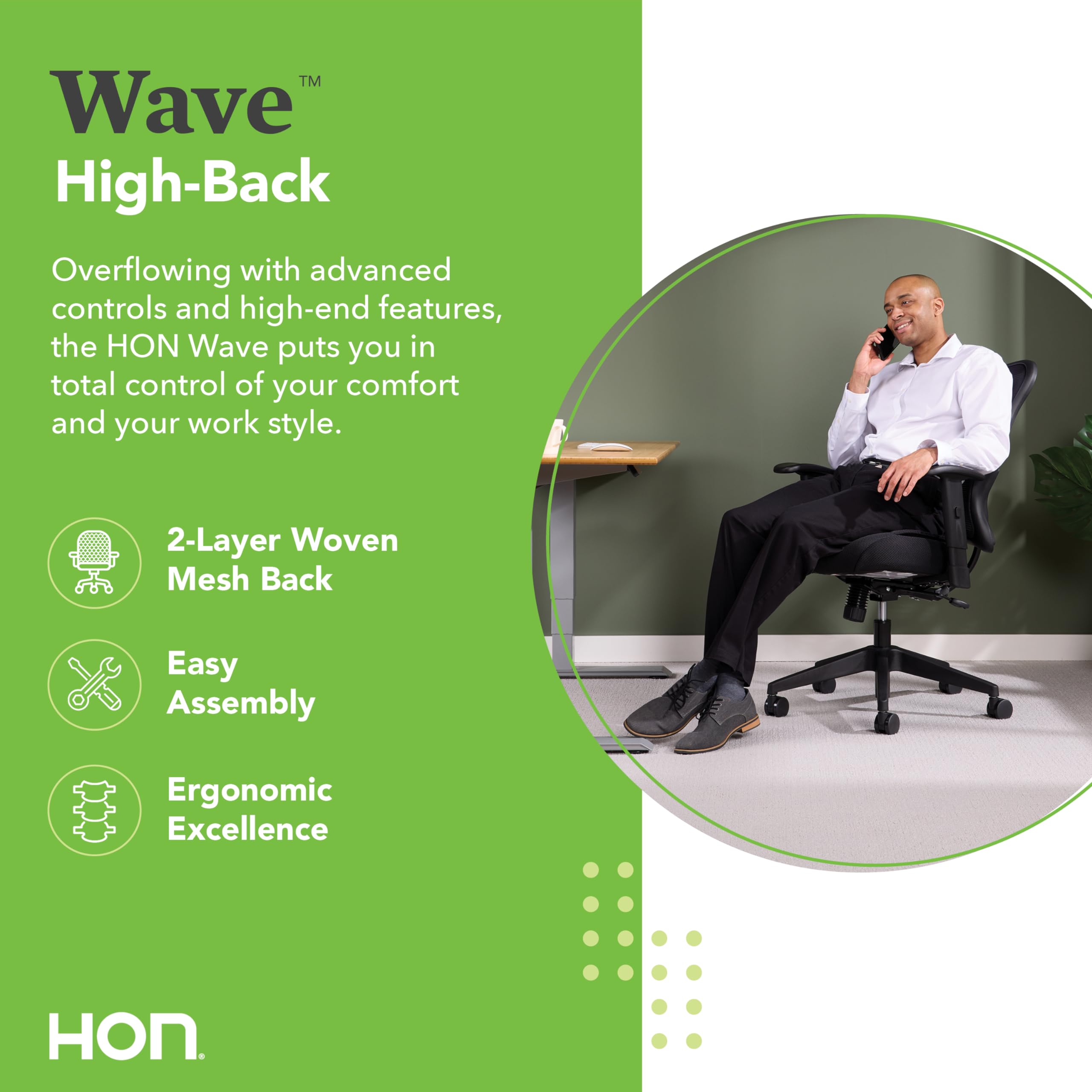 Basyx Vl702 Mesh High-Back Work Chair-Chair, Mesh, High-Back, 26-1/2"X26-1/2"X40-1/2", Black