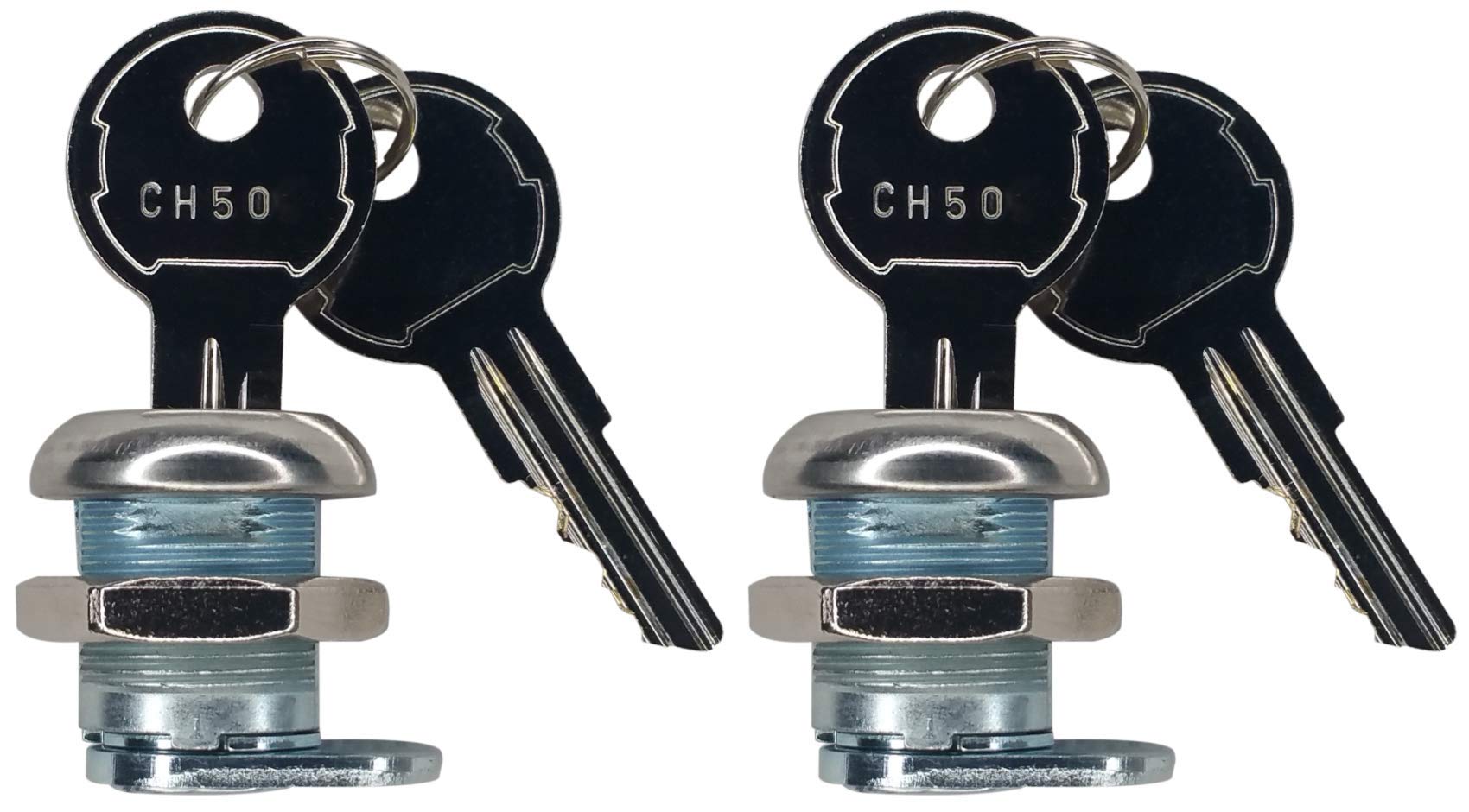Jquad (2 Pack Keyed Alike) Truck Tool Box Locks With Keys - Replacement Pickup Toolbox Lock Cylinder For Latch (2 Pack)
