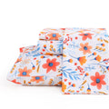 Jsd Blue Watercolor Floral Sheet Set Cal King, 4 Piece Printed Microfiber Bed Sheets Deep Pocket