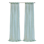 Richmark International Paloma Sheer Dual Header Curtain Panel 52 X 108 In Pale Thyme