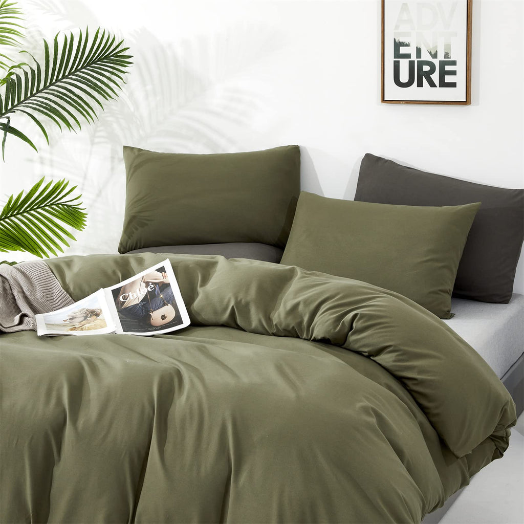 Clothknow Olive Green King Comforter Set 3Pcs Green Bedding Comforter Sets Light Green Comforter Soft Hunter Green Comforter With 2 X Pillowcases