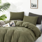 Clothknow Olive Green King Comforter Set 3Pcs Green Bedding Comforter Sets Light Green Comforter Soft Hunter Green Comforter With 2 X Pillowcases