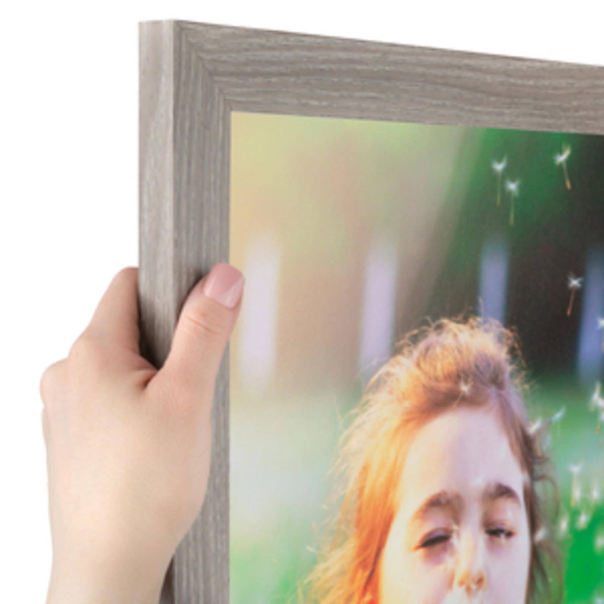 ArtToFrames 6x39 Inch Brown Picture Frame, This 1.25 Inch Custom MDF Poster Frame is Gray Oak, Great for Your Art or Photos - Co