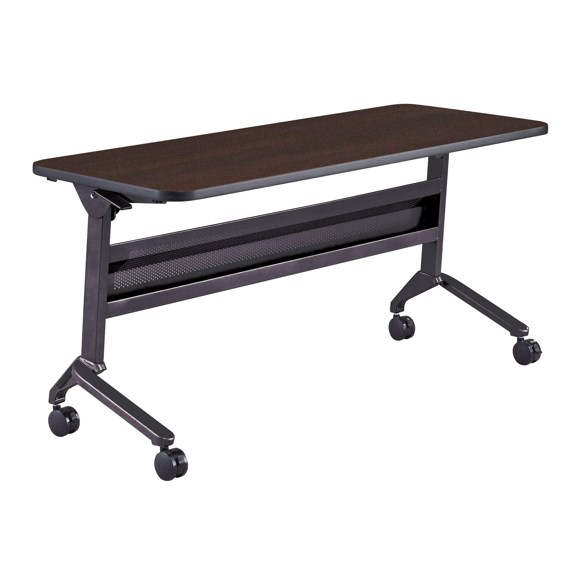 Safco Products Flip-N-Go Training Table, Mocha 24"x 60" Regal Mahogany