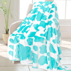 Hseec Soft Blankets & Throws Fleece Blanket Throw Blue Couch Throw Blanket