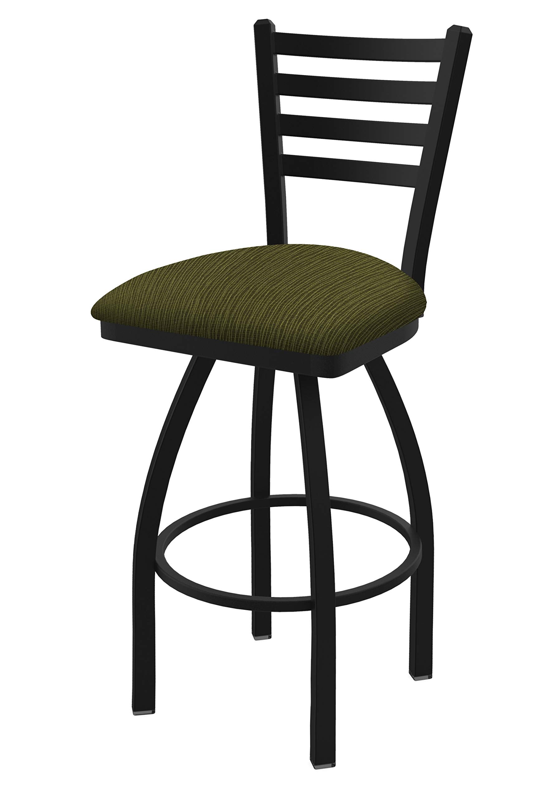 410 Jackie 25 Swivel Counter Stool with Black Wrinkle Finish and Graph Parrot Seat