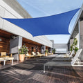 Awnpro 2' X 8' Shade Sails 180Gsm Rectangular Shade Sails Sun Rays Blocking Patio Garden Outdoor Facilities Blue