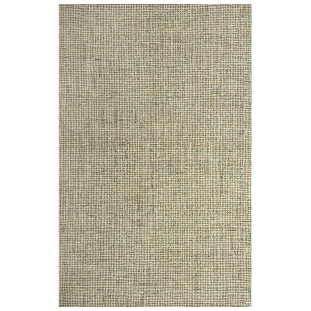 Alora Decor Zion 7'6" X 9'6" Checked/Solid Beige/Ivory Hand-Tufted Area Rug