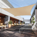 Awnpro 3' X 5' Shade Sails 180Gsm Rectangular Shade Sails Sun Rays Blocking Patio Garden Outdoor Facilities Sand