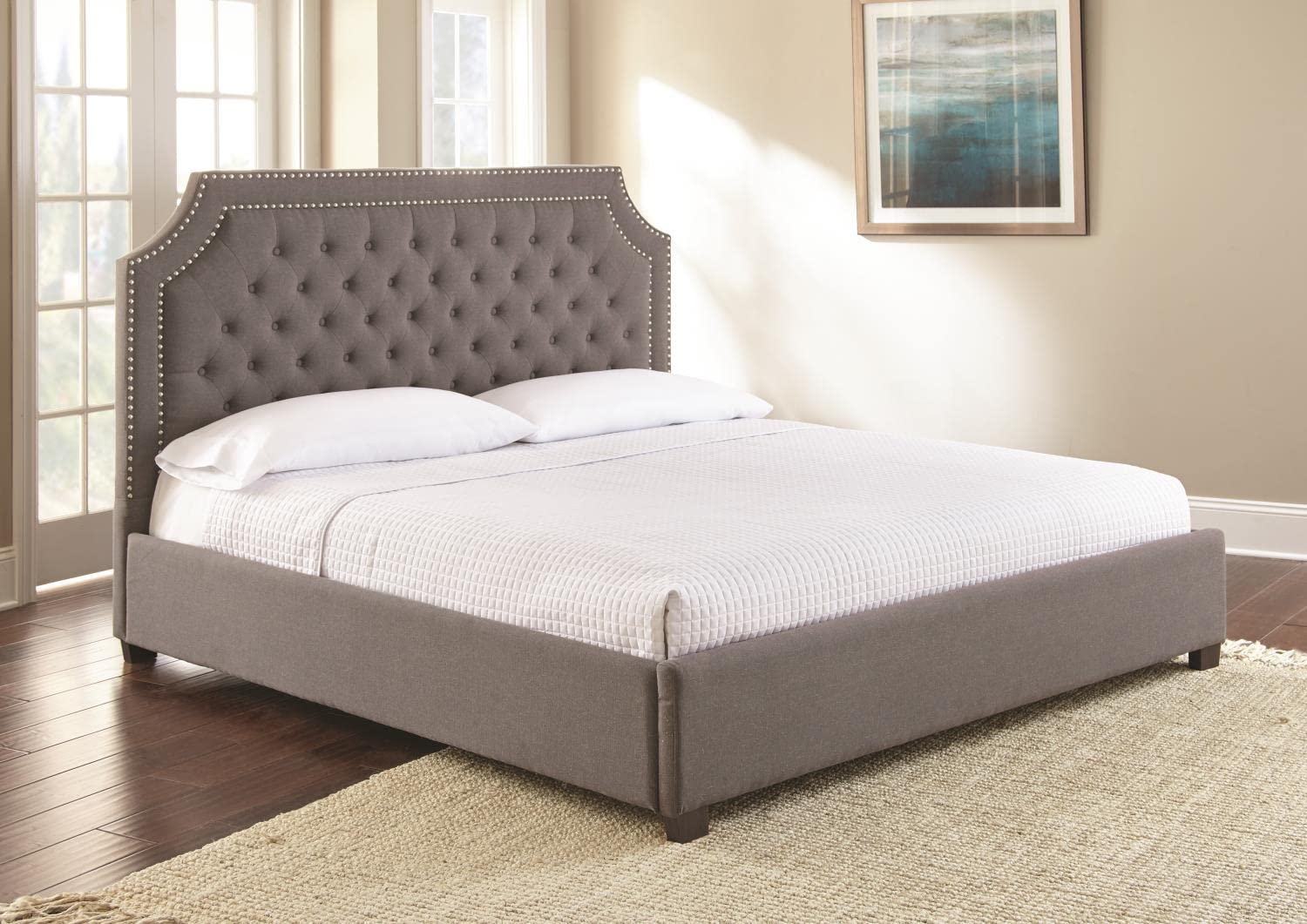 Steve Silver Willshire Queen Bed with Gray WS890QBEDG