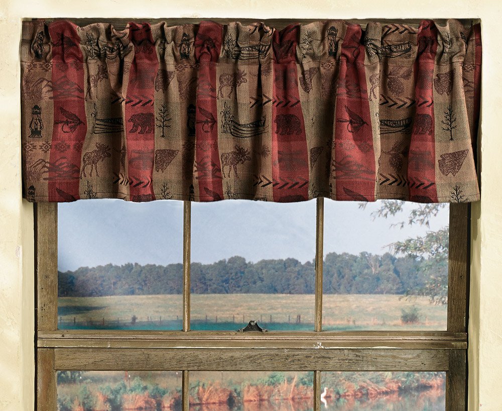 Black Forest D  Cor High Country Valance - Rustic Window Treatments
