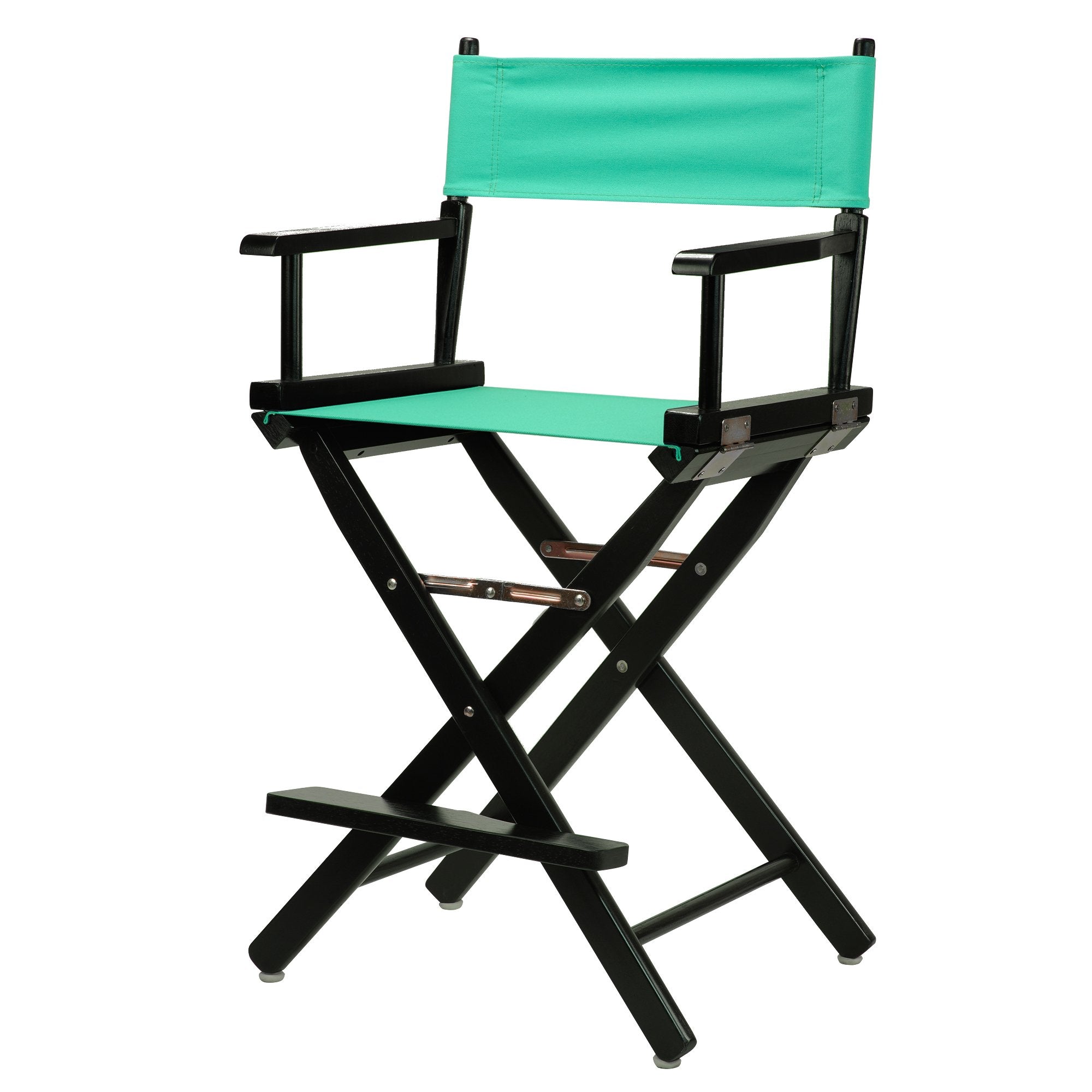 Casual Home 24" Director's Chair Black Frame-with Teal Canvas, Counter Height