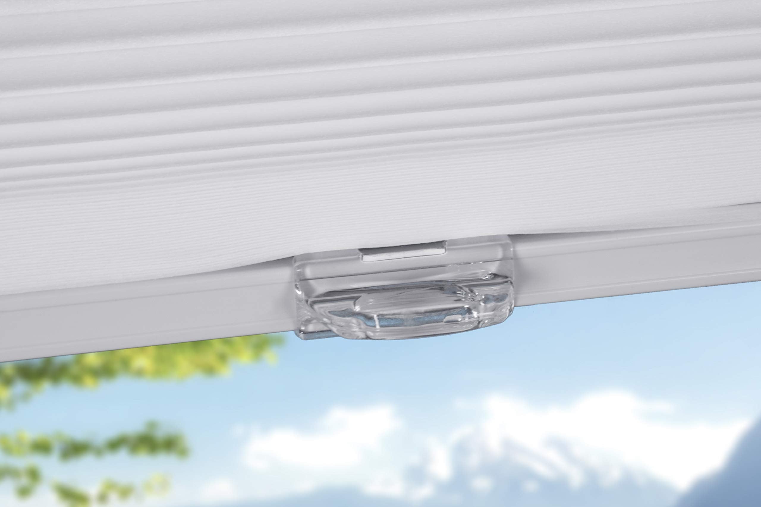 Arlo Blinds Single Cell Light Filtering Cordless Cellular Shades, Color: Pure White, Size: 35.5'' W X 60'' H