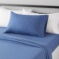 Amazon Basics Lightweight Super Soft Easy Care Microfiber 3-Piece Bed Sheet Set With 14-Inch Deep Pockets, Twin Xl, Dutch Blue,