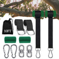 Werfeito Extra Long Tree Swing Straps, 3Ft/10Ft/20Ft/30Ft Tree Swing Hanging Straps Kit Holds 5000 Lbs With Tree Protector, Heav