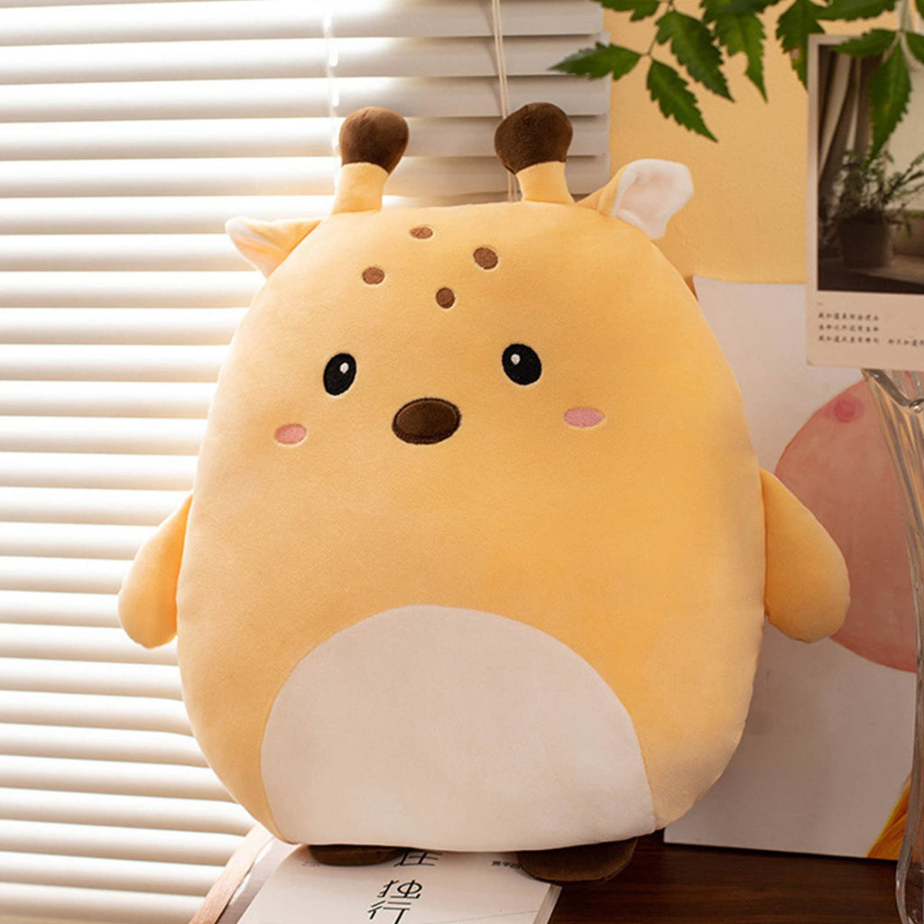 Grafingy Cute Deer Plush Pillow, 16 Inch Deer Stuffed Animal Toy Kawaii Deer Plushies Throw Pillow Toys Gifts For Room Decor Kid