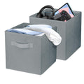 Zuihug 2 Pcs Storage Cubes, 10.5 Inch Collapsible Storage Bins, Fabric Foldable Bins for Organization, Durable Storage Bins for 