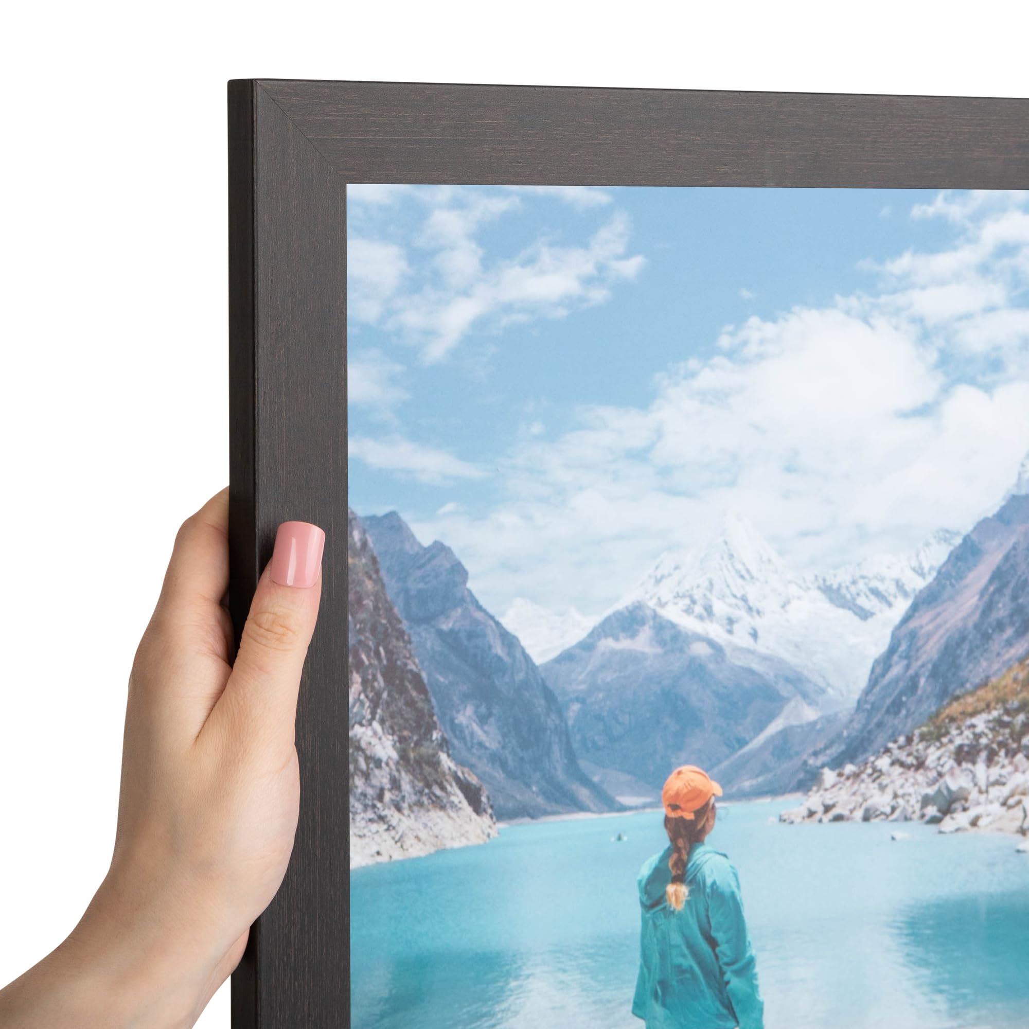 ArtToFrames 30x30 Inch Brown Picture Frame, This 1.25 Inch Custom MDF Poster Frame is Coffee, Great for Your Art or Photos - Com