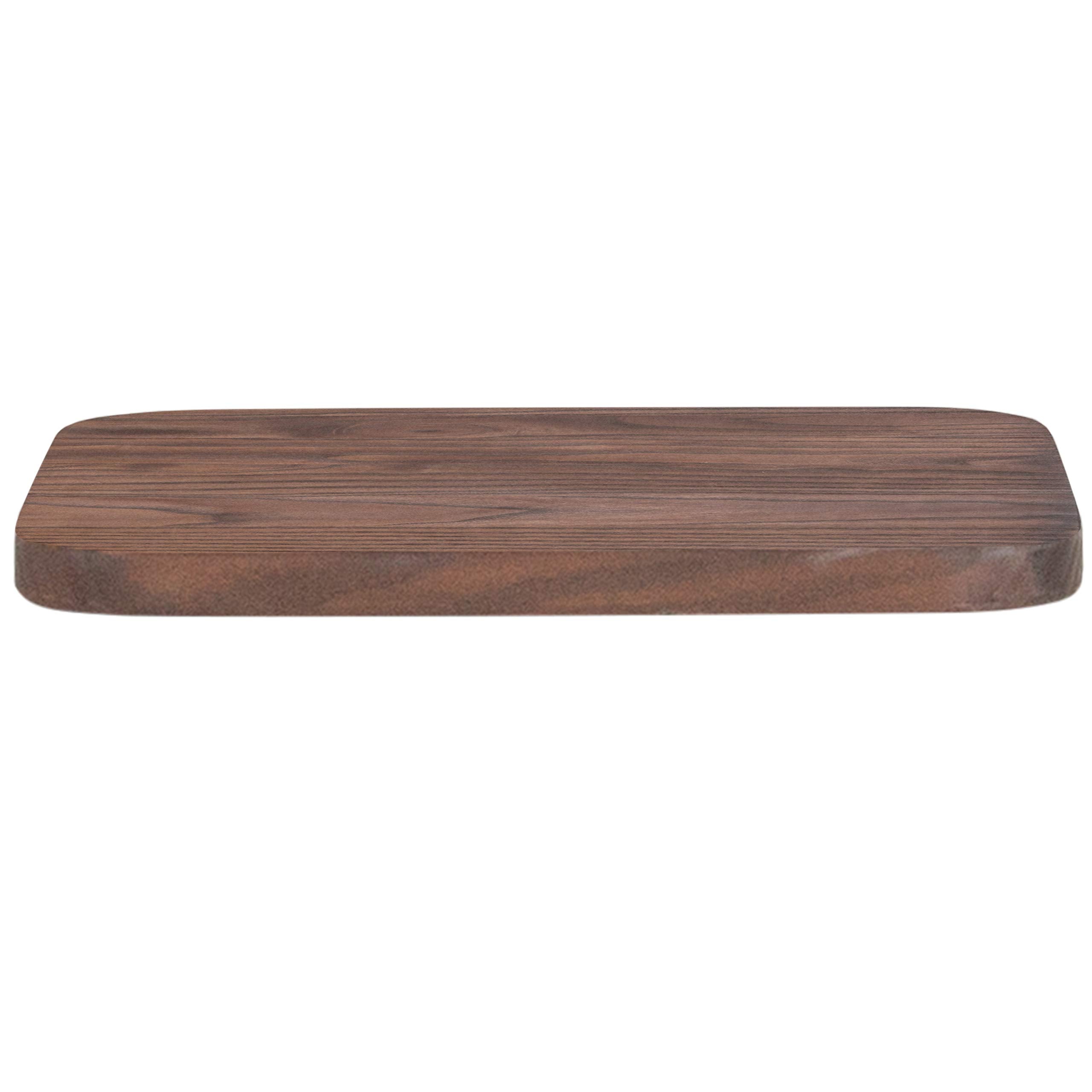 Flash Furniture Rustic Walnut Wood Seat For Colorful Metal Barstools