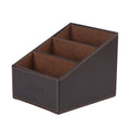 I-Mart Pu Leather Tv Remote Control Holder, Caddy, Organizer, Storage, Stand (Brown)