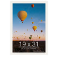 wallsthatspeak 19x31 white Picture Frame for Puzzles Posters Photos or Artwork