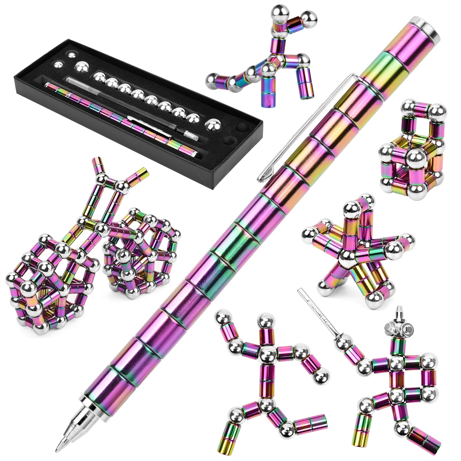 Fidget Pen, Magnetic Fidget Cool Gadgets Pen, Decompression Magnet Pen Fidget Toy, Relieve Pressure Novel Toy Fidget Gift For Ki