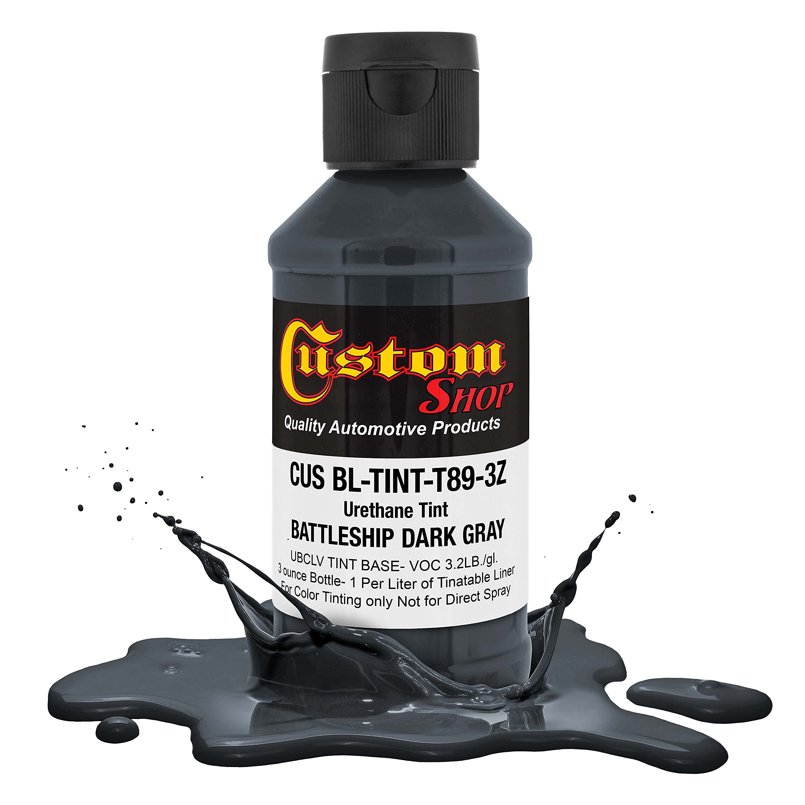 Custom Coat Camouflage Series 3 Ounce (Battleship Dark Gray Federal Standard Color #36118) Urethane Tint Concentrate For Tinting