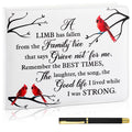 Patelai Funeral Guest Book with Pen Memorial Service Celebration of Life Sign in Book for Funeral Leather Cardinal in Loving Mem