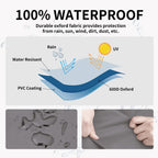 Easy-Going Outdoor Couch Cover, Heavy Duty 3-Seater Patio Sofa Cover, Windproof Outdoor Bench Cover, Durable Patio Furniture Cover (85Wx37Dx35H Inch, Gray/Dark Gray)