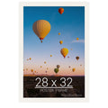 wallsthatspeak 28x32 white Picture Frame for Puzzles Posters Photos or Artwork