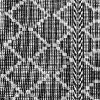 Kosas Home Sonora 24 X 36 Lattice Polyester Fabric Accent Rug In Black/Ivory