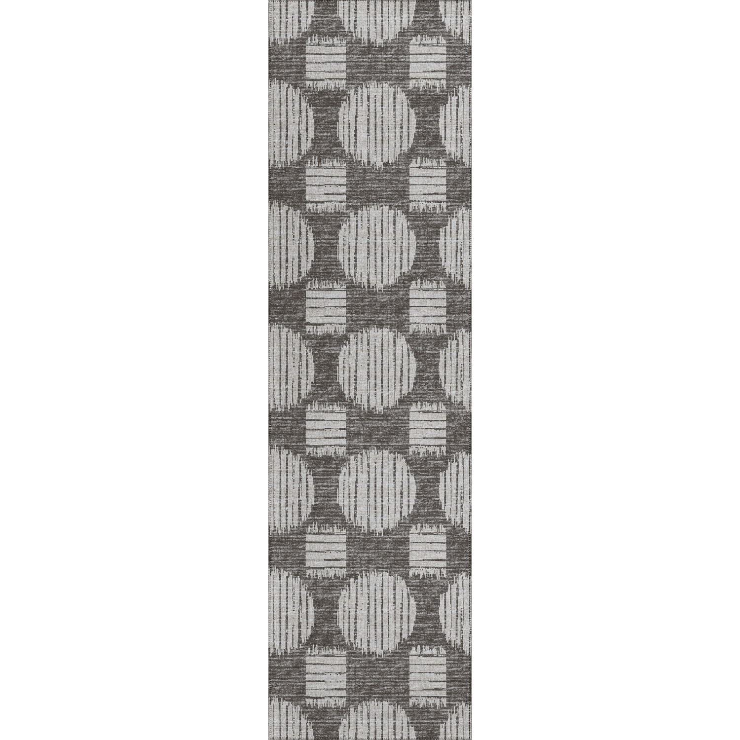 Sedona SN13 Grey Contemporary Rug Runner 2' 3' X 7 ' 6'