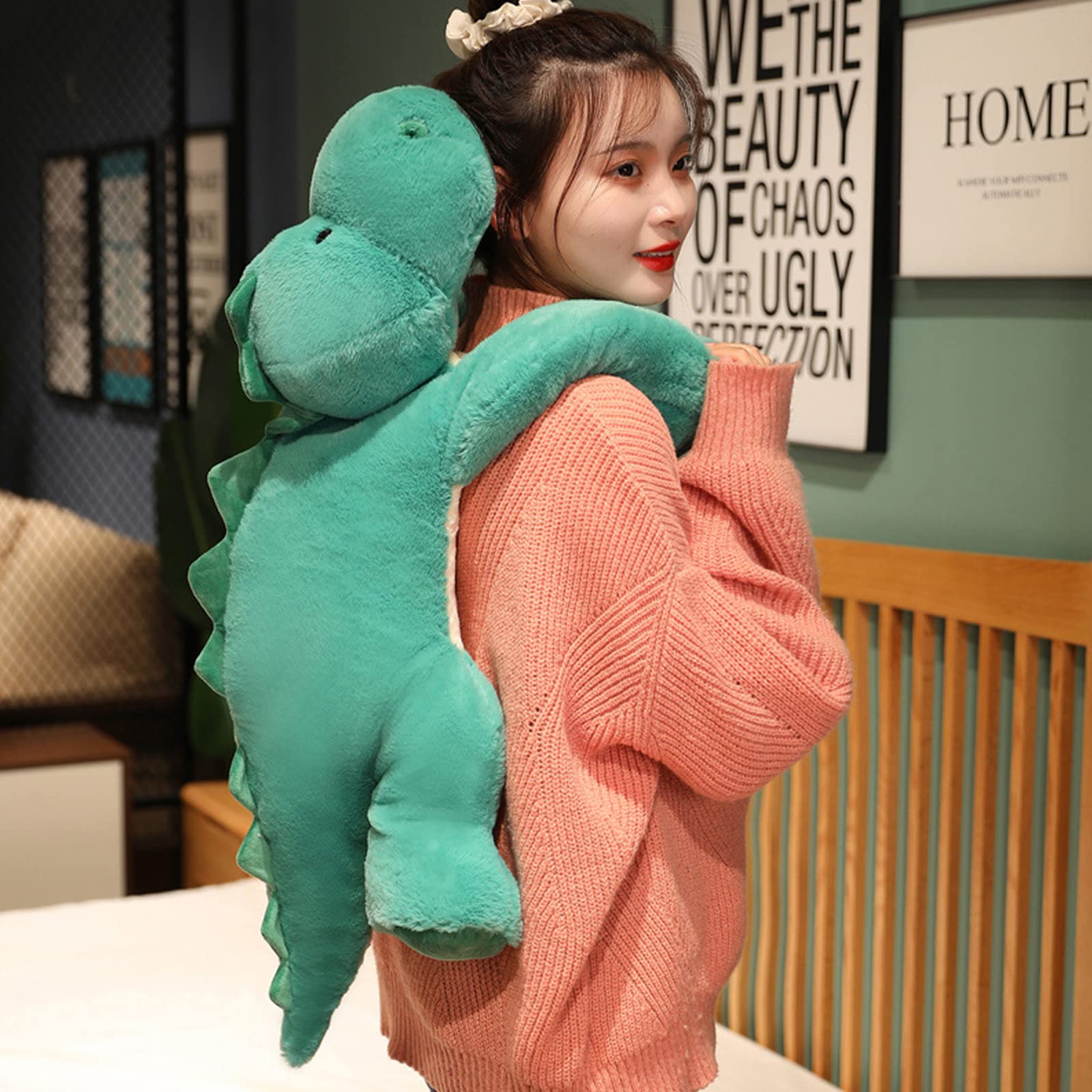 Ronivia Weighted Stuffed Animals, 29.5' 6.2Lbs Weighted Dinosaur Plush Cute Dinosaur Stuffed Animal Dinosaur Weighted Plush Ani