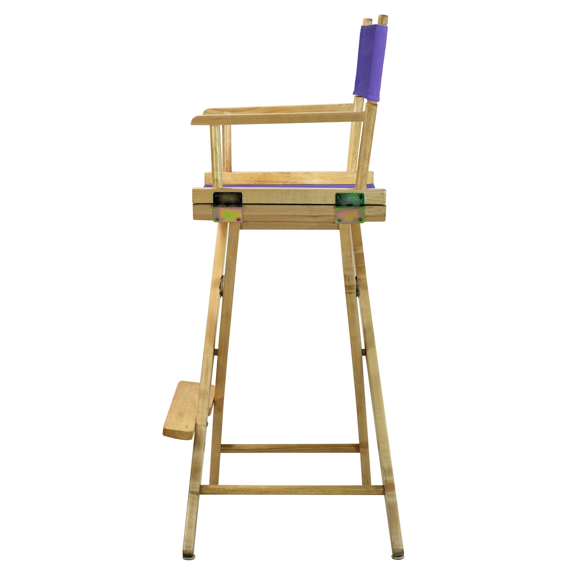 Casual Home 230-00/021-41 Director'S Chair Canvas 30" - Bar Height Natural Frame/Purple