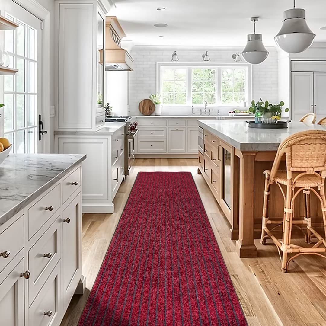 Gotohipi Runner Rug 6x29 Indoor Outdoor Utility Carpet,Area Rugs with Non Slip Rubber Backing for Hallway Kitchen Entryway Balco