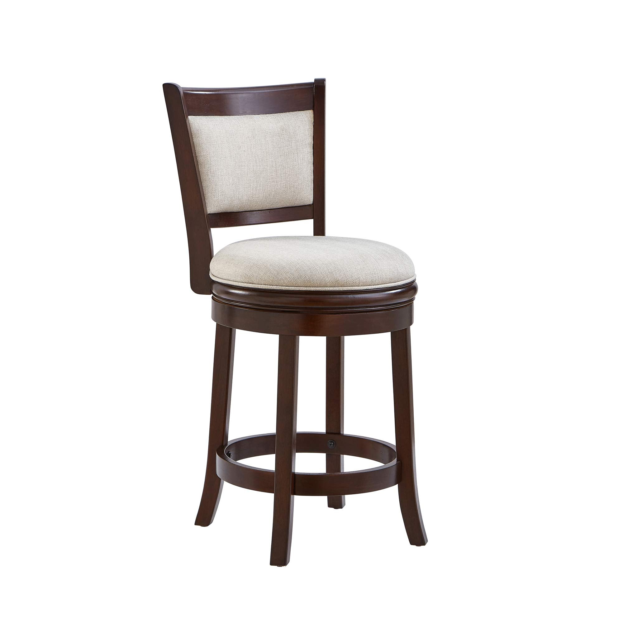 Ball & Cast Swivel Barstools, 24Inch-1pc, Taupe & Cappuccino