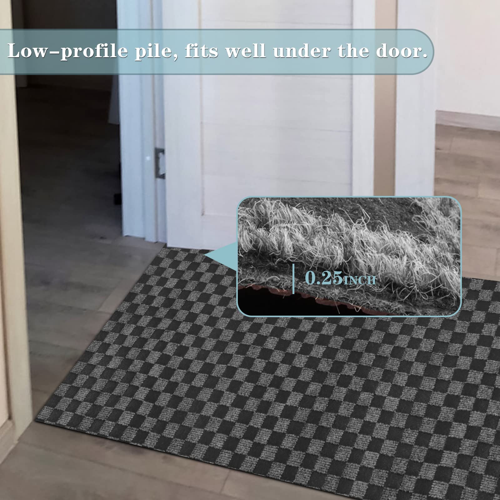 Runner Rug 3Ft X 16Ft, Ayoha 2'-82' Utility Carpet Runner For Entryway Hallway Aisles Balcony Garages, Area Rugs With Non-Slip R