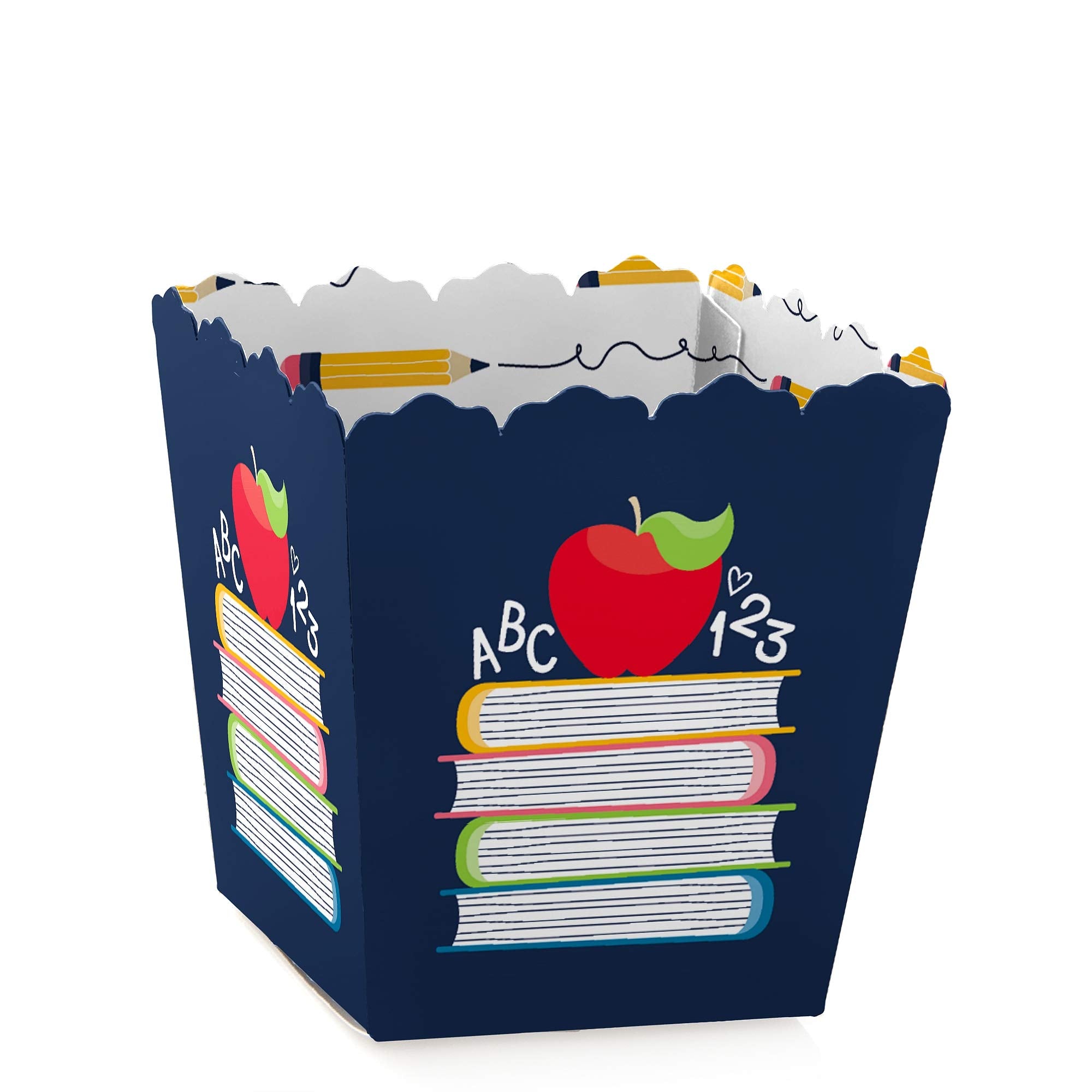 Big Dot of Happiness Back to School - Party Mini Favor Boxes - First Day of School Classroom Decorations and Treat Candy Boxes -