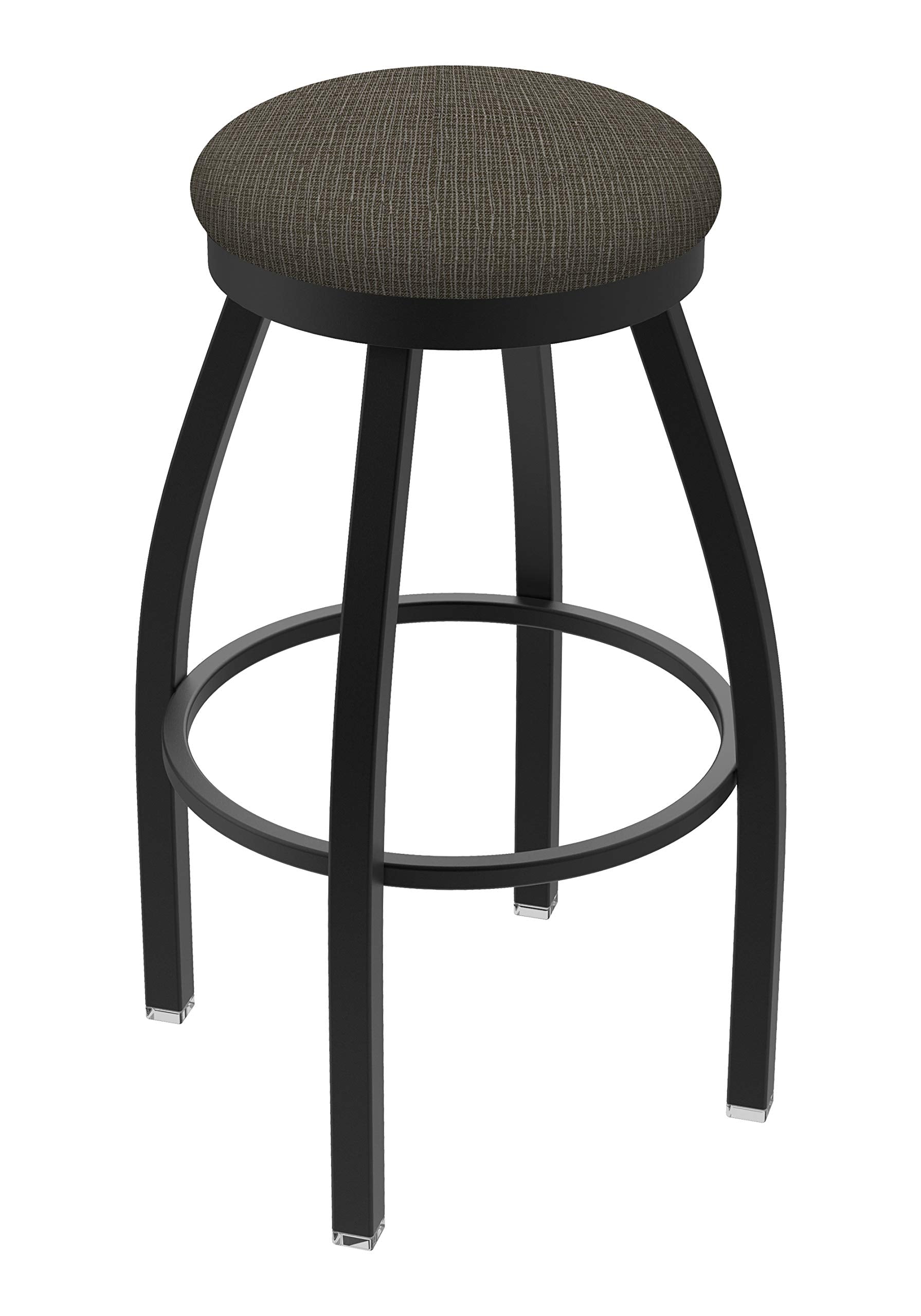 802 Misha 25 Swivel Counter Stool with Black Wrinkle Finish and Graph Chalice Seat