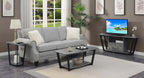 Convenience Concepts Graystone Coffee Table, Weathered Gray / Black Frame
