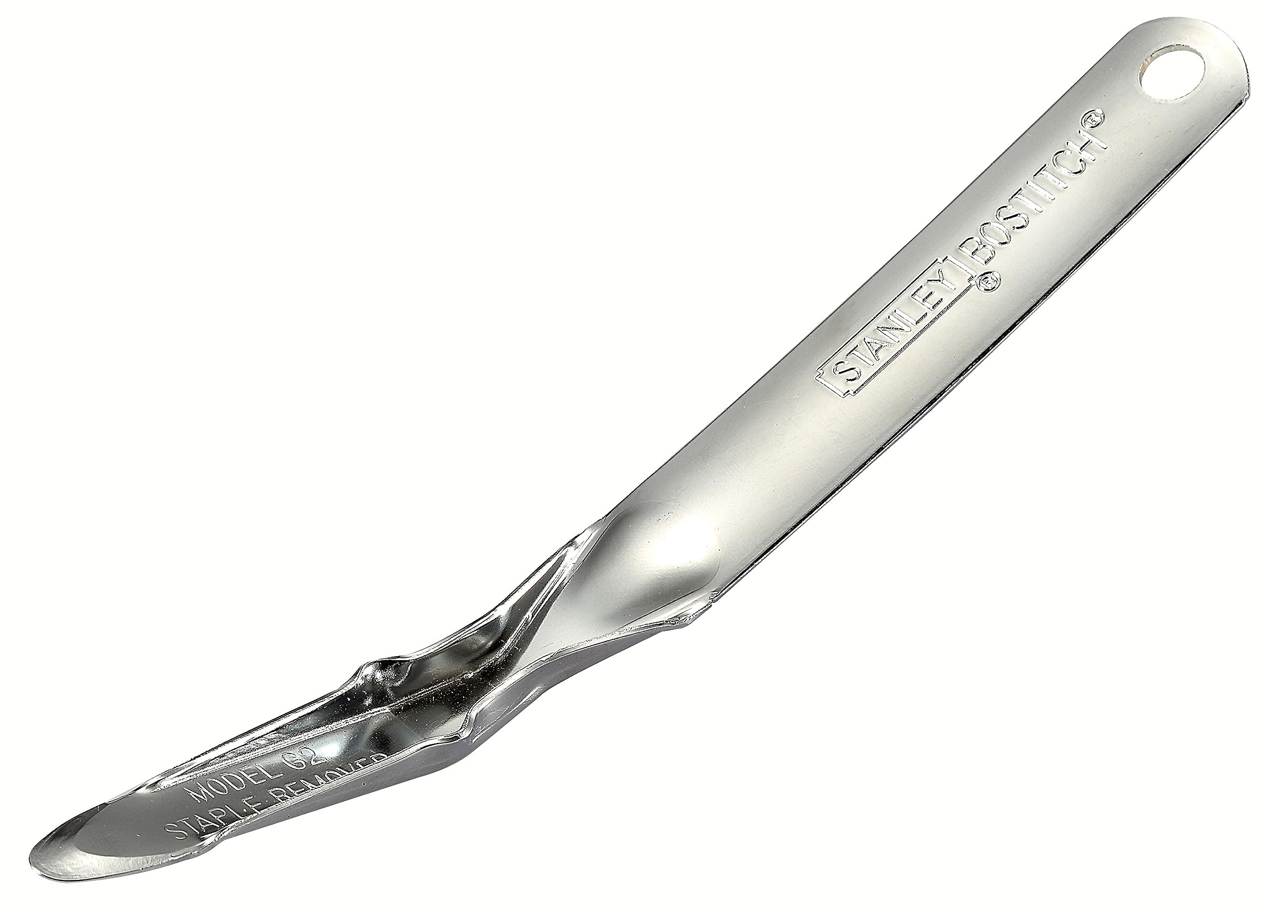 Bostitch Office Premium Staple Remover, No Tear Push-Style, All-Metal, Chrome (G2K),3/4 X 1-3/4 X 8-1/2 In